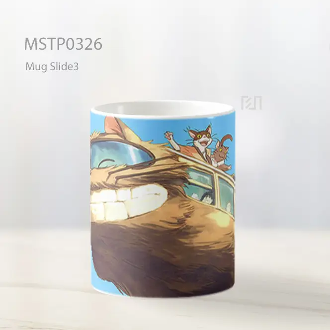 Cat Bus Perjalanan Dunia Roh Mug MSTP0326 - All-side / Desain