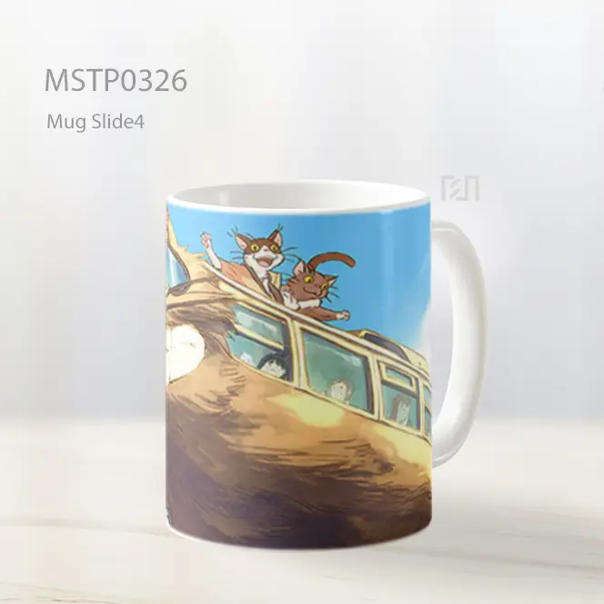 Cat Bus Perjalanan Dunia Roh Mug MSTP0326