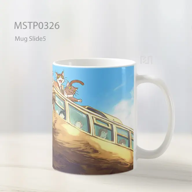 Cat Bus Perjalanan Dunia Roh Mug MSTP0326 - All-side / Desain