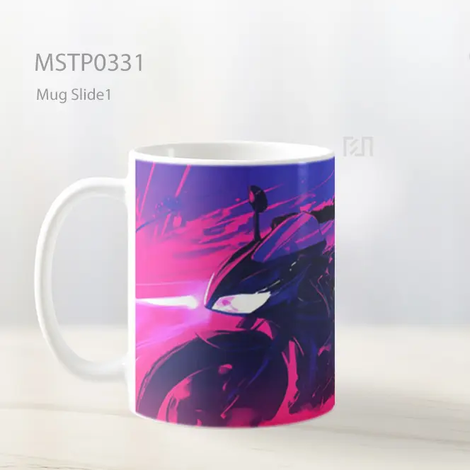 Celty Durarara Sepeda Motor Mug MSTP0331 - All-side / Desain