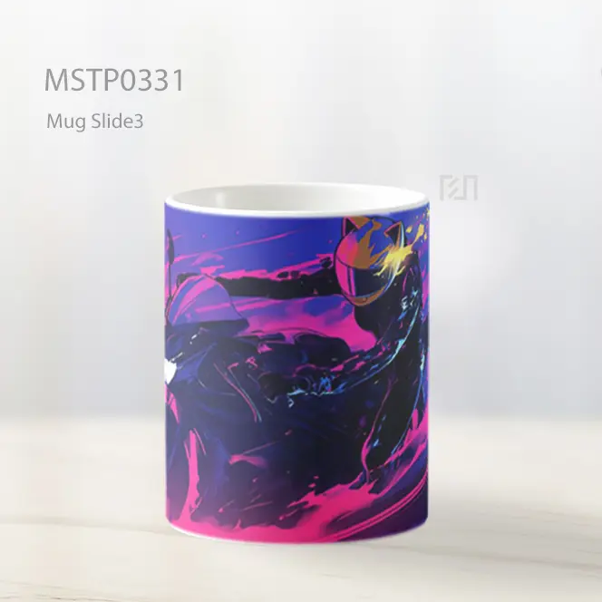 Celty Durarara Sepeda Motor Mug MSTP0331 - All-side / Desain
