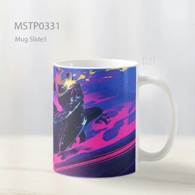 Celty Durarara Sepeda Motor Mug MSTP0331 - All-side / Desain