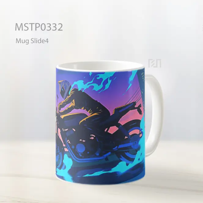 Celty Sturluson City Motorcycle Flames Mug MSTP0332