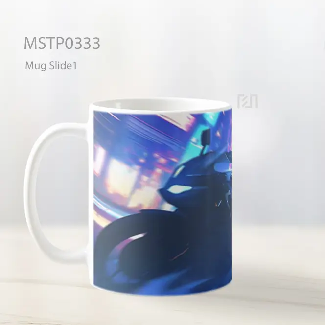 Celty Sturluson Motorcycle Night Durarara Mug MSTP0333 - All-side / Desain