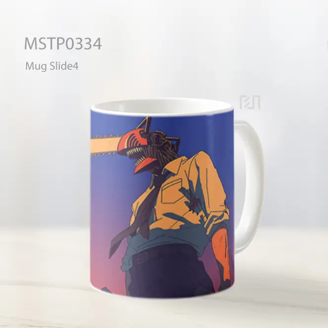 Chainsaw Man Kekuatan Anime Mug MSTP0334