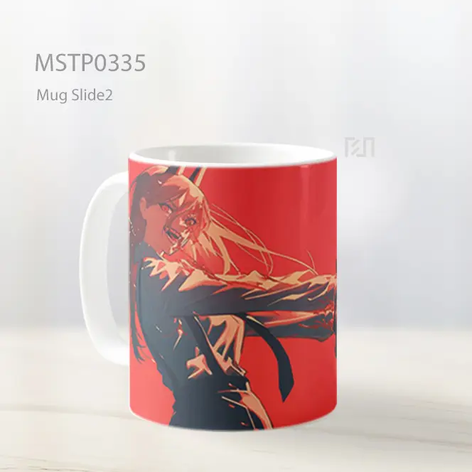 Chainsaw Man Kekuatan Merah Ultrawide Mug MSTP0335 - All-side / Desain
