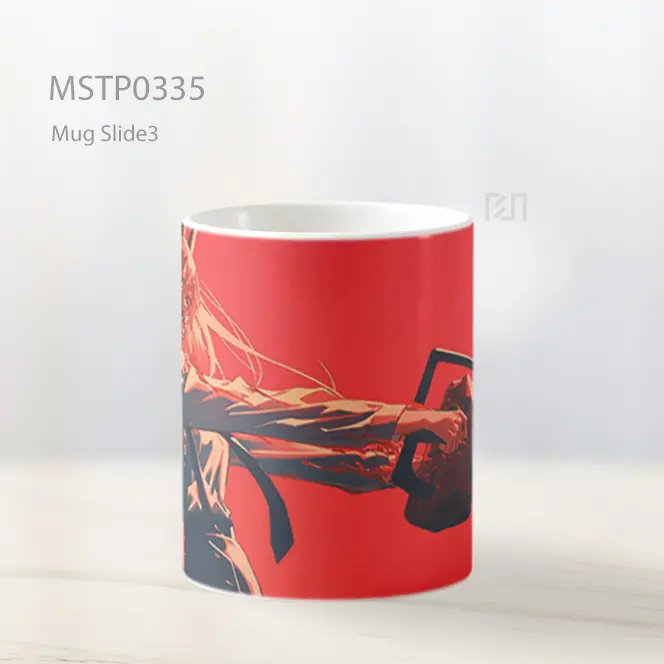 Chainsaw Man Kekuatan Merah Ultrawide Mug MSTP0335 - All-side / Desain