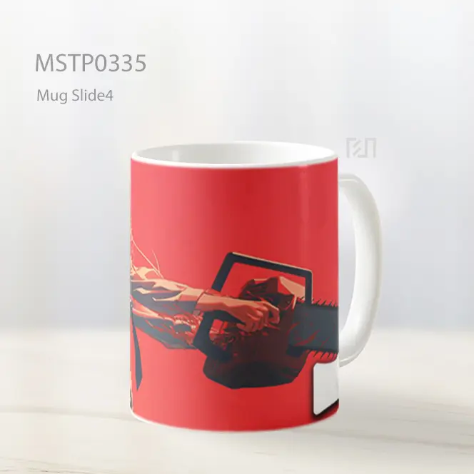 Chainsaw Man Kekuatan Merah Ultrawide Mug MSTP0335