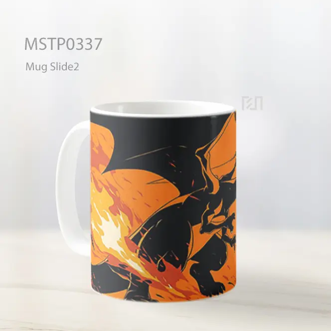 Charizard Api Tunggal Mug MSTP0337 - All-side / Desain