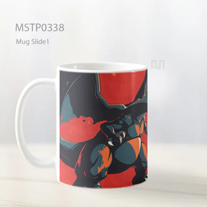 Charizard Badai Api Epik Mug MSTP0338 - All-side / Desain