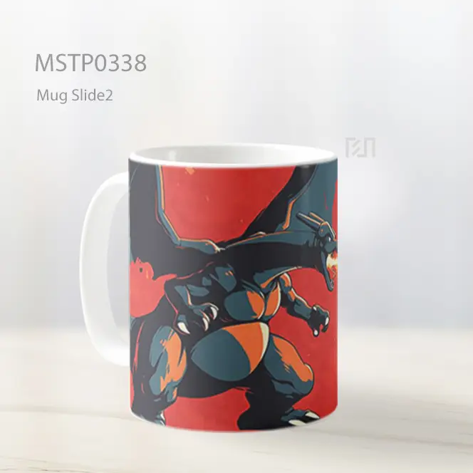 Charizard Badai Api Epik Mug MSTP0338 - All-side / Desain