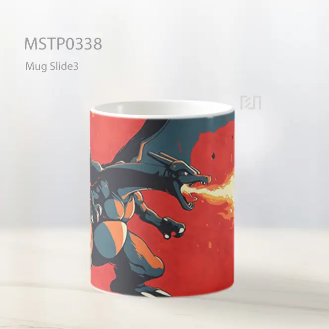Charizard Badai Api Epik Mug MSTP0338 - All-side / Desain