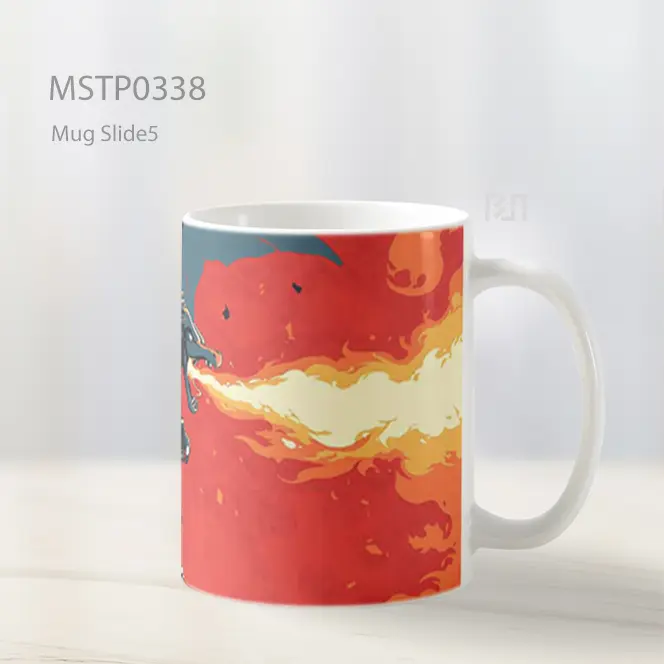 Charizard Badai Api Epik Mug MSTP0338 - All-side / Desain