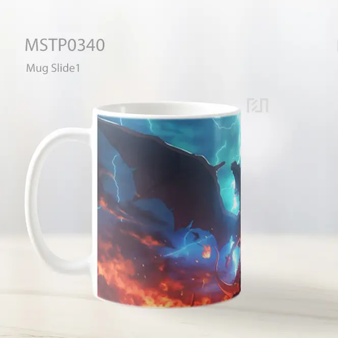 Charizard Epik Badai Petir Laptop Mug MSTP0340 - All-side / Desain