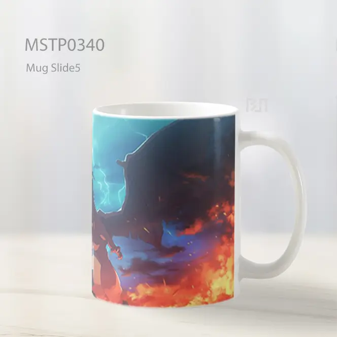 Charizard Epik Badai Petir Laptop Mug MSTP0340 - All-side / Desain