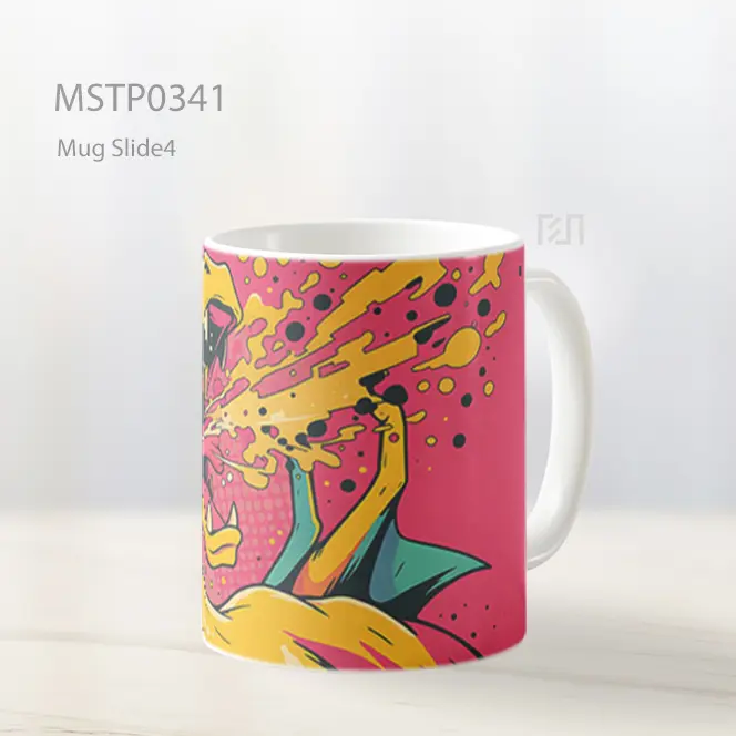 Charizard Gaya Pop Art Dengan Fireblast Mug MSTP0341