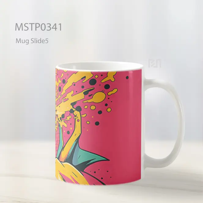 Charizard Gaya Pop Art Dengan Fireblast Mug MSTP0341 - All-side / Desain