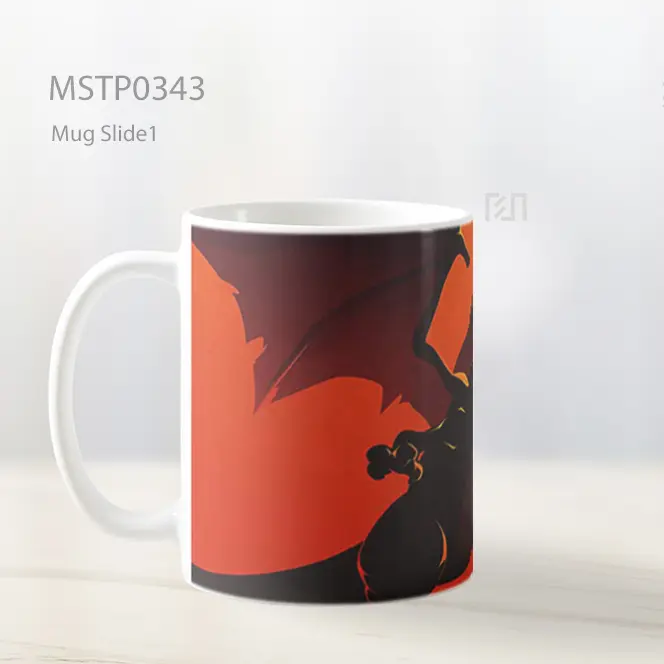 Charizard Kekuatan Gelap Mug MSTP0343 - All-side / Desain