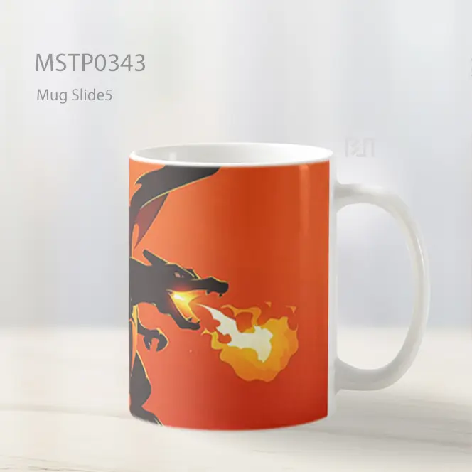 Charizard Kekuatan Gelap Mug MSTP0343 - All-side / Desain