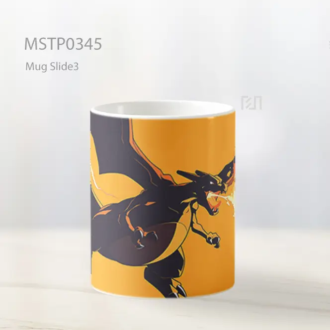 Charizard Nafas Api Kuning Gaya Tegas Mug MSTP0345 - All-side / Desain