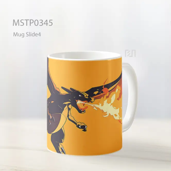 Charizard Nafas Api Kuning Gaya Tegas Mug MSTP0345