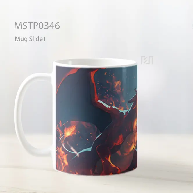 Charizard Nafas Api Medan Gelap Mug MSTP0346 - All-side / Desain