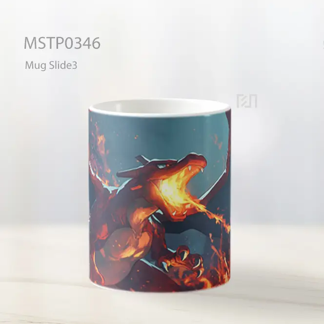 Charizard Nafas Api Medan Gelap Mug MSTP0346 - All-side / Desain