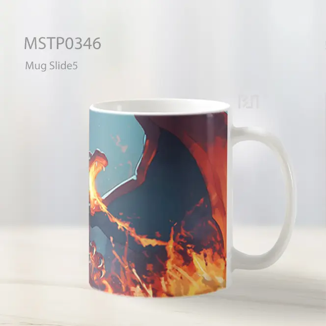 Charizard Nafas Api Medan Gelap Mug MSTP0346 - All-side / Desain