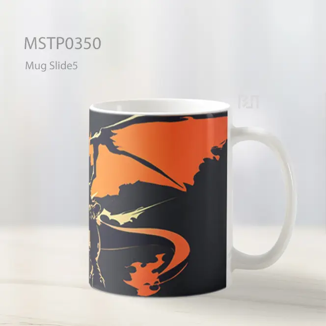 Charizard Serangan Api Siluet Gelap Mug MSTP0350 - All-side / Desain