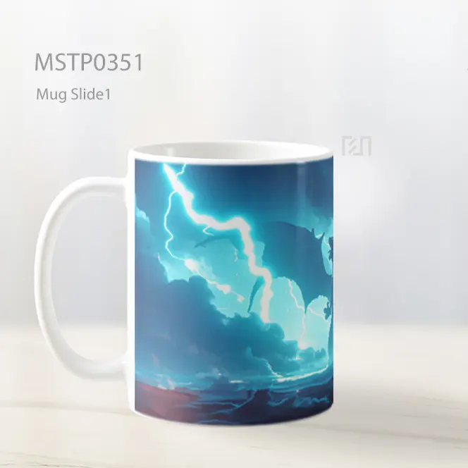 Charizard Siluet Badai Petir Mug MSTP0351 - All-side / Desain