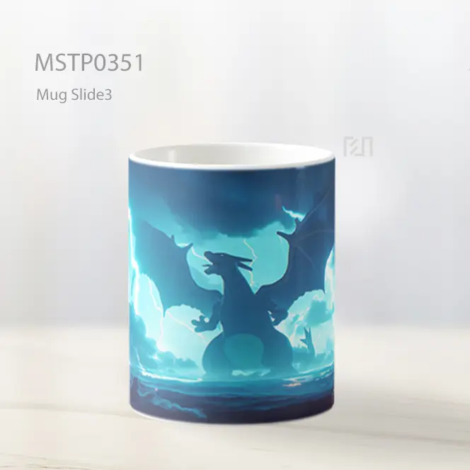 Charizard Siluet Badai Petir Mug MSTP0351 - All-side / Desain