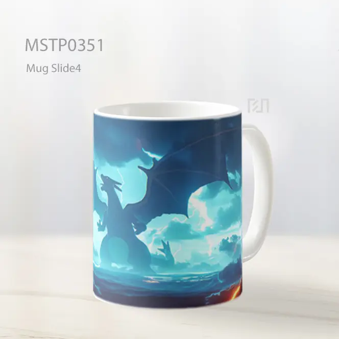 Charizard Siluet Badai Petir Mug MSTP0351