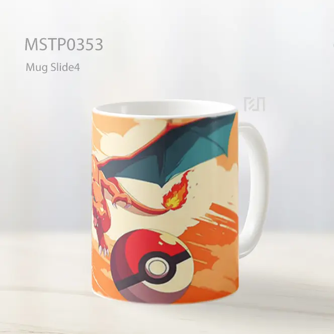Charizard Terbang Dengan Pokeball Mug MSTP0353