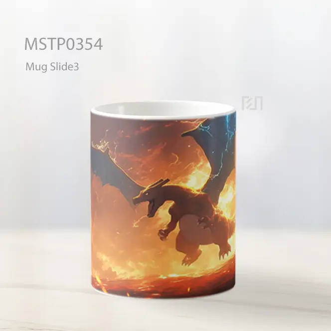 Charizard Turun Berapi Mug MSTP0354 - All-side / Desain