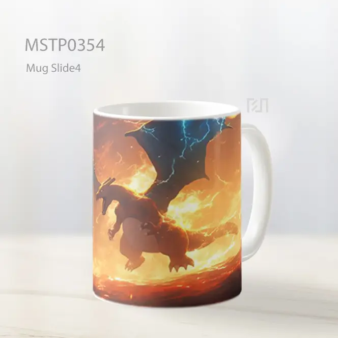 Charizard Turun Berapi Mug MSTP0354