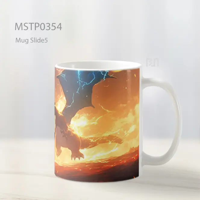 Charizard Turun Berapi Mug MSTP0354 - All-side / Desain