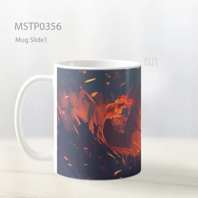 Charmander Tidur Api Mug MSTP0356 - All-side / Desain
