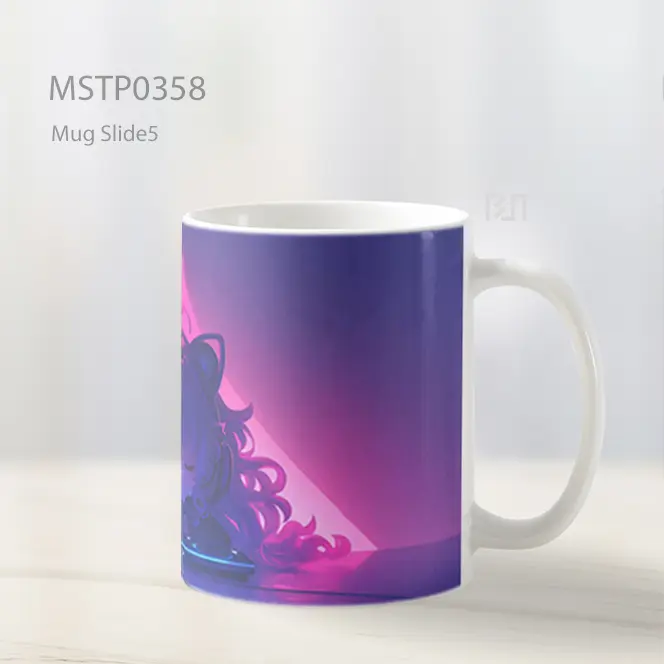 Chibi Anime Dj Girl Bersinar Mug MSTP0358 - All-side / Desain