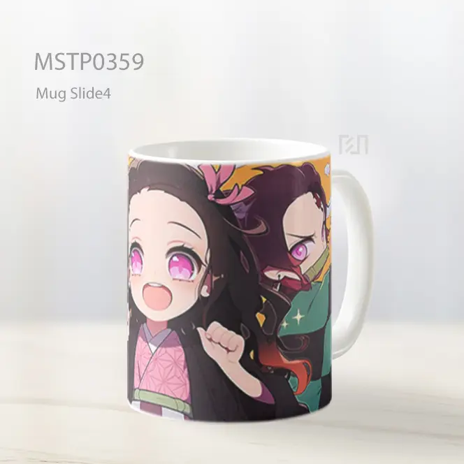 Chibi Demon Slayer Grup Lucu Mug MSTP0359