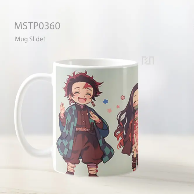 Chibi Demon Slayer Tanjiro%2C Nezuko%2C Zenitsu Lucu Mug MSTP0360 - All-side / Desain