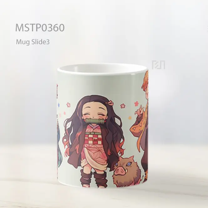 Chibi Demon Slayer Tanjiro%2C Nezuko%2C Zenitsu Lucu Mug MSTP0360 - All-side / Desain