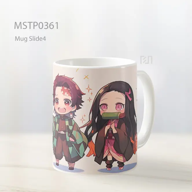 Mug Keramik Premium SNI - Chibi Demon Slayer Trio Mug MSTP0361