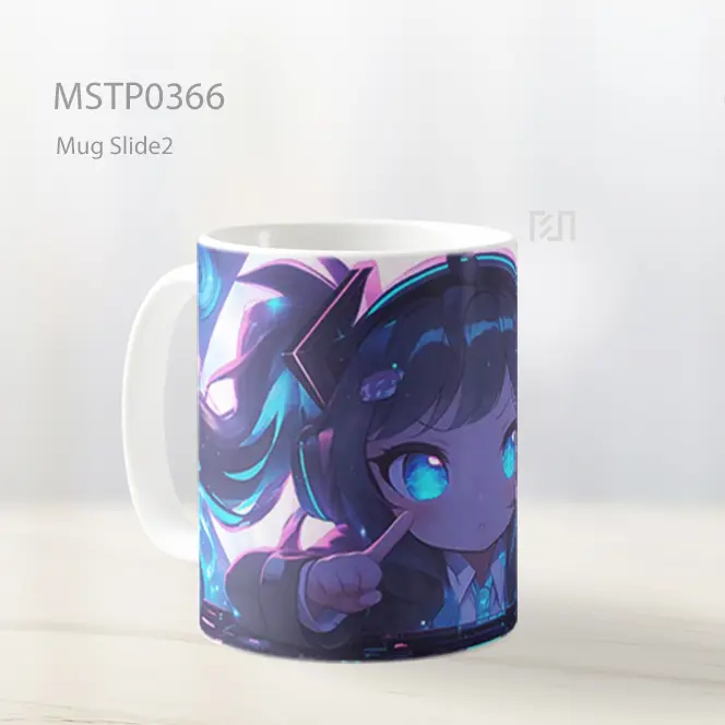 Chibi Gadis Dj Anime Headphones Mug MSTP0366 - All-side / Desain