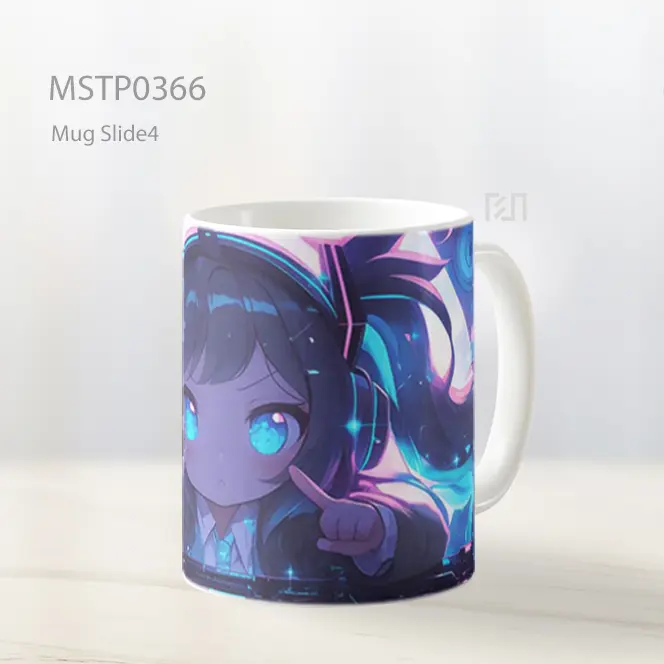 Chibi Gadis Dj Anime Headphones Mug MSTP0366