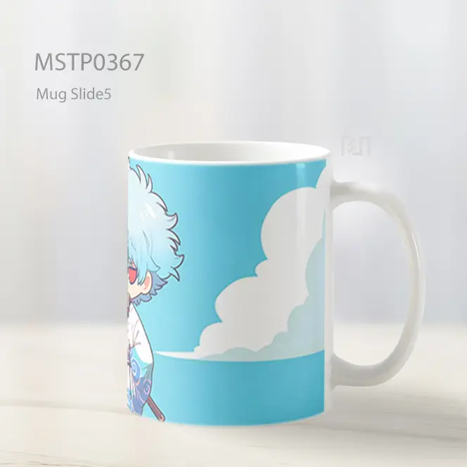 Chibi Gintoki Sakata Awan Mug MSTP0367 - All-side / Desain