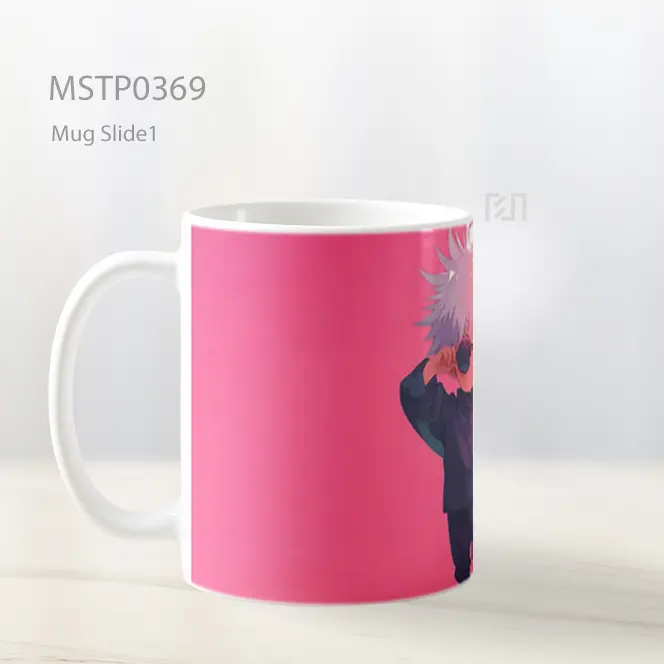 Chibi Gojo Satoru Kacamata Hitam Mug MSTP0369 - All-side / Desain