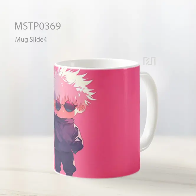 Chibi Gojo Satoru Kacamata Hitam Mug MSTP0369