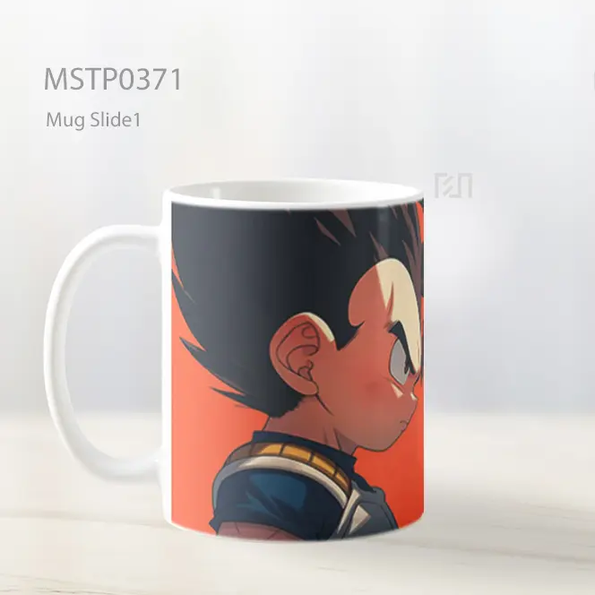 Chibi Goku Dan Vegeta Faceoff Dragon Ball Mug MSTP0371 - All-side / Desain