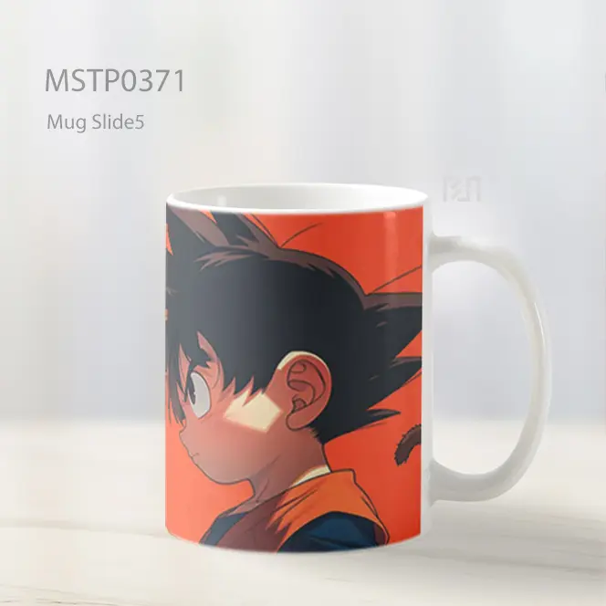 Chibi Goku Dan Vegeta Faceoff Dragon Ball Mug MSTP0371 - All-side / Desain
