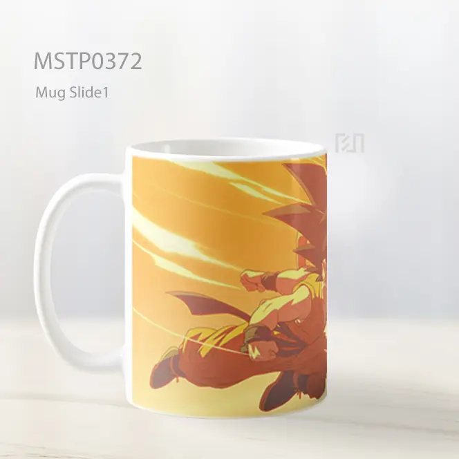 Chibi Goku Determined Mug MSTP0372 - All-side / Desain